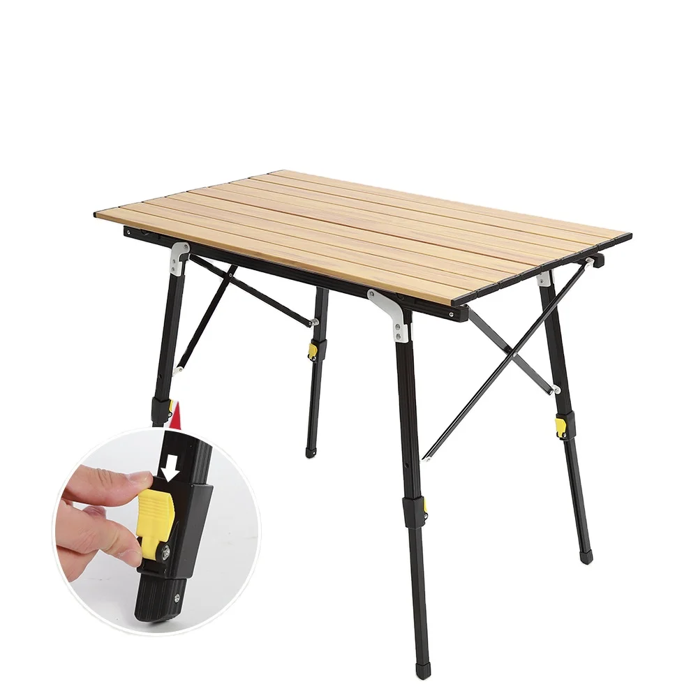 meja lipat piknik persegi panjang,meja profil kayu aluminium ringan dapat  disesuaikan - buy lipat meja piknik,mudah lipat barbekyu meja,berkemah meja