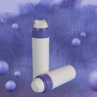 Bottle 50ml 80ml 120ml Periwinkle Blue Biodegradable Empty Plastic Airless Lotion Pump Bottle
