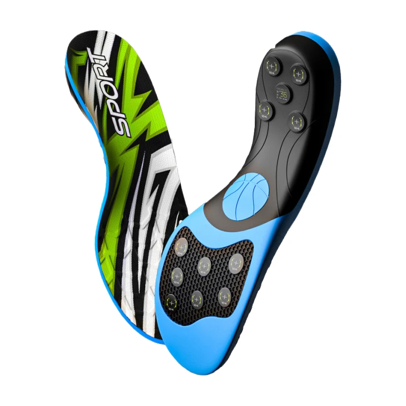 H466214a6ebc94e7090dc3ea35a1f977ah Sets of Springs Strong Rebound PU Basketball Insole High Elasticity Shock Absorption Forward Court Sport Athletic Pro Insert