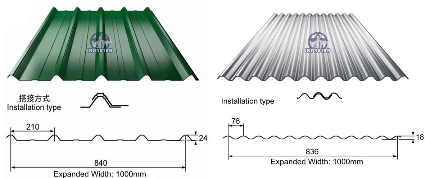 double layer roof panel forming machine