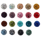 Beads Round Clay Beads High Quality Round Polymer Clay Rhinestone Crystal Shambhala Beads Spacer Beads For Crafts