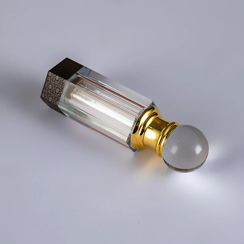 product new products wholesale hot sale bicolor square pillar exquisite glass empty bottle 3ml customizable crystal perfume bottle-6