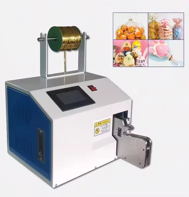 New Smart Design Automatic Gold Wire Tie Tying Bundling Machine Cable Tying Machine for Various Wires/Bread Bags Bulk Things