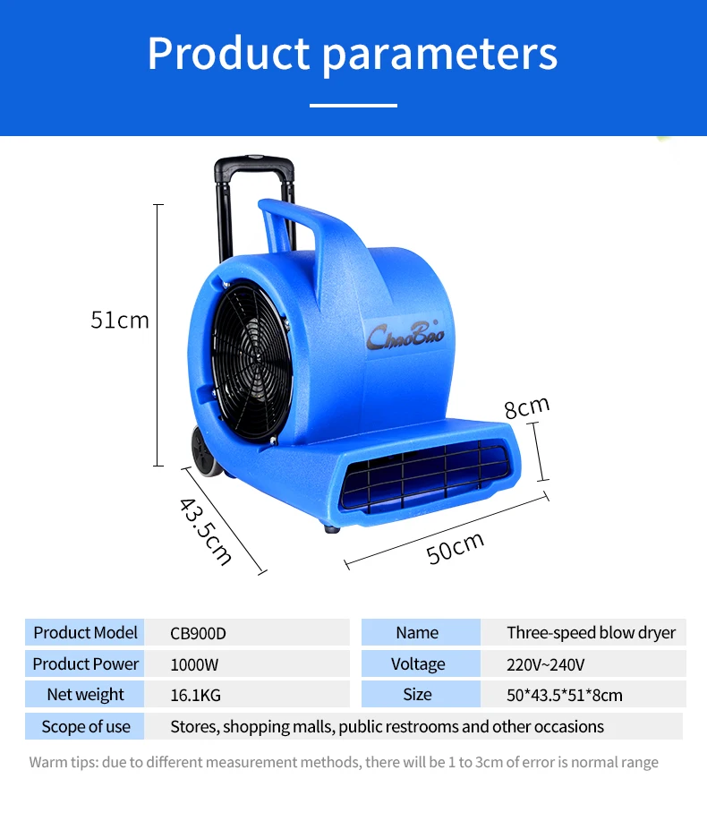 Speed Electric Centrifugal Fan, 900w, 220V, 160 - detail 16