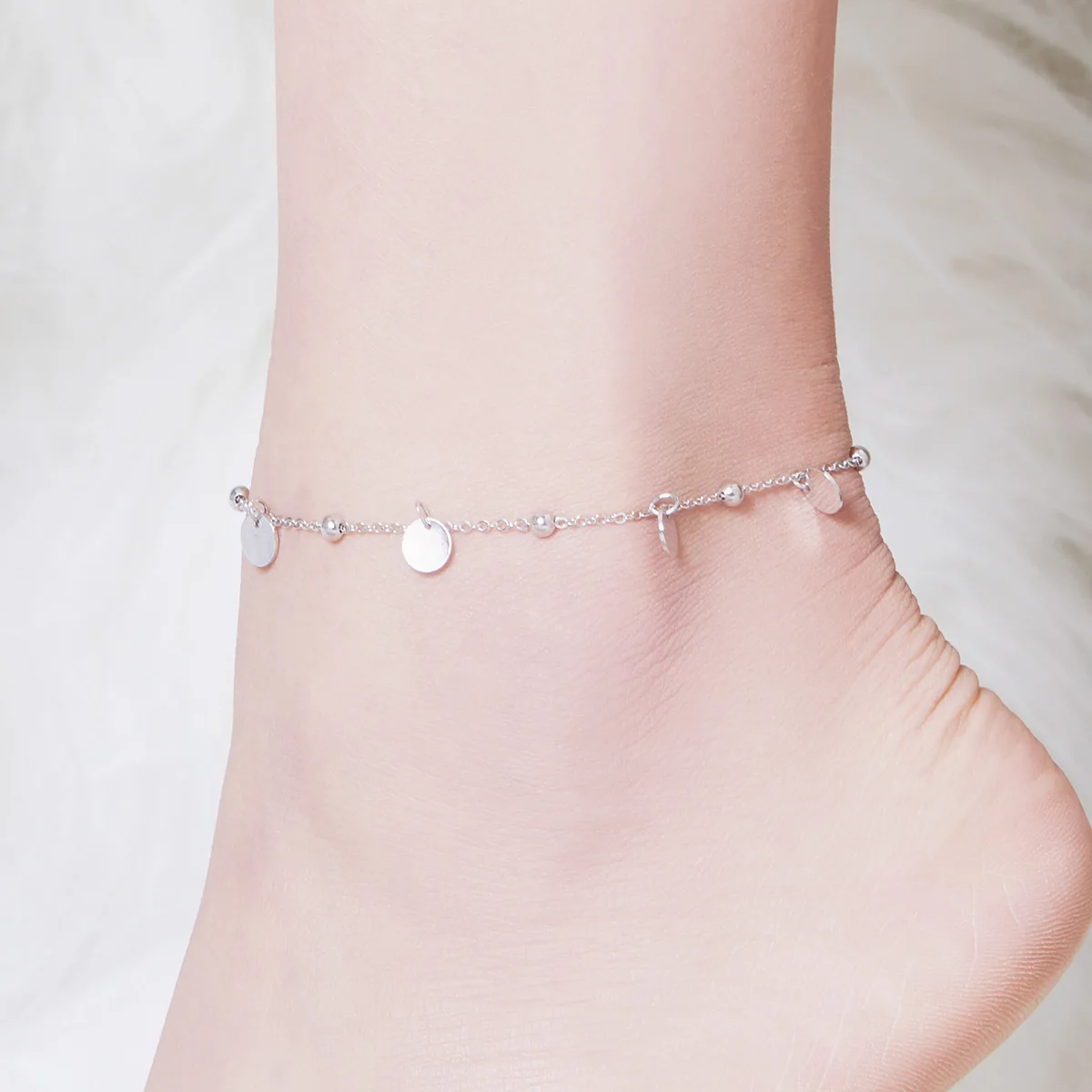 original silver leg chain