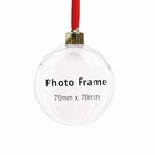 Ornament Plastic Ornament Christmas Balls Plastic Clear Open Pnoto Ball Ornament
