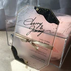 Wedding Custom Logo Color Luxury Wedding Cards Acrylic Wedding Invitation Cards For Wedding Holiday Party