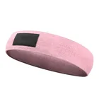 Gym Fitness Personalised Logo Adjustable Long Thin Color Fabric Gym Fitness Peach Hip Cotton Resistance Booty Band