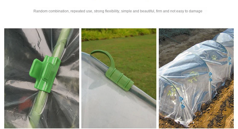 8 st. Universal 8 mm plastklämmor Plantstöd för trädgårdsarbete fabrik