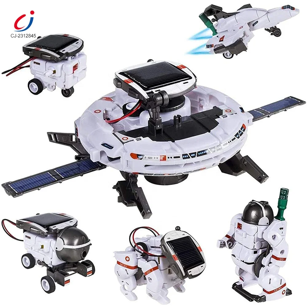 Exploration fleet robot DIY solar power science kit educational 6-in-1 solar robot toys diy building solar space robots 6 in 1