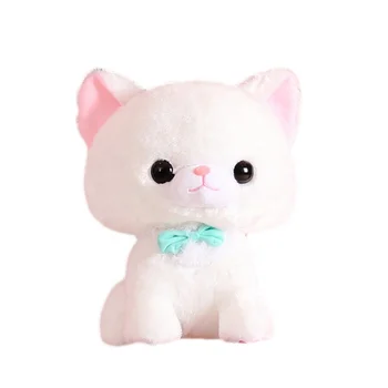 Japan Stuffed Toys White Ice Cream Bear custom Fluffy Little Custom Cat Plushie Small soft Toy Cat Stuffed Animal Plush toys