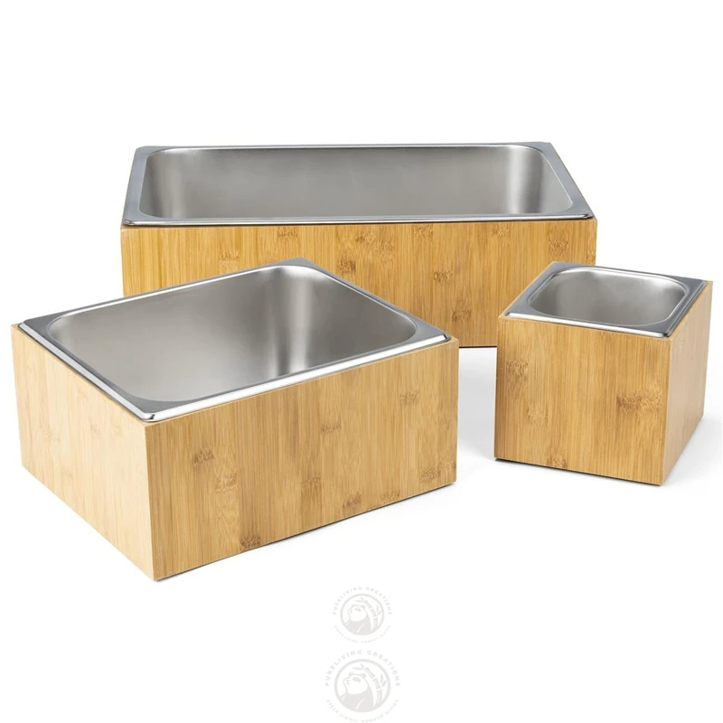 Removable Tray Brushed Stainless Steel Ice Housing Brushed Stainless Steel Ice Bucket