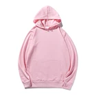 Pink Hoodies 2021 New Spring Wholesales Casual Style Pink Blank Men's Hoodies