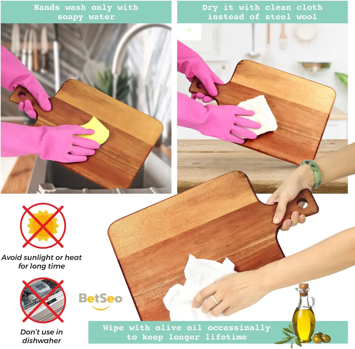 product natural acacia wood pizza peel wooden pizza paddle large pizza board with handle-0