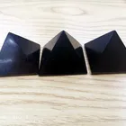 Wholesale Natural Smooth Charm Gemstone Hand Carved Shungite Pyramid For Reiki Healing Decoration