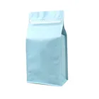 Plastic Packaging Pouch 1 -way Degassing Valve Plastic Foil Flat Bottom Coffee Packaging Pouch Bags