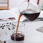 Coffee Heat Resistant Ribbed High Borosilicate Glass Coffee Pot Glass Pour Over Coffee Maker