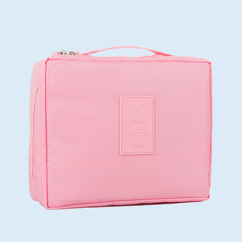 High Quality Large Capacity Plastic Zip Travel Toiletry Waterproof Make Up Bags Cosmetic Case