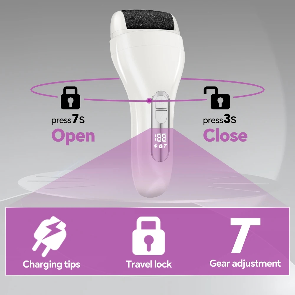 High-Efficiency Electric Foot Grinder Smoother New Model Rechargeable Callus Eliminator Scraper File for Foot Callus Removal supplier