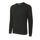 Custom Crew Neck 2021 Winter Custom Knit Basic Crew Neck Long Sleeve Men Sweater In Plain Knitting
