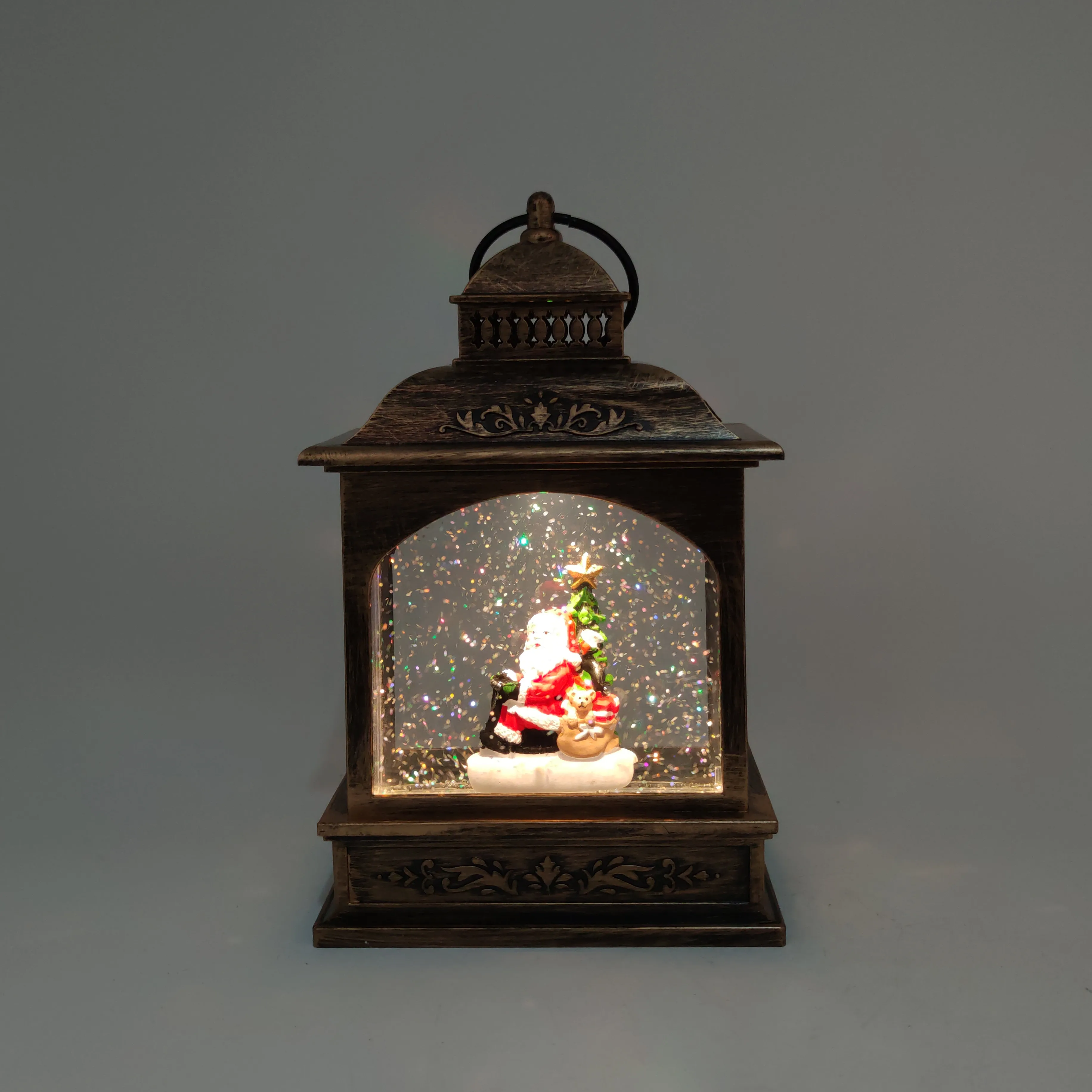 Christmas tree hanging ornament musical snow Lantern room night lamp table decoration factory