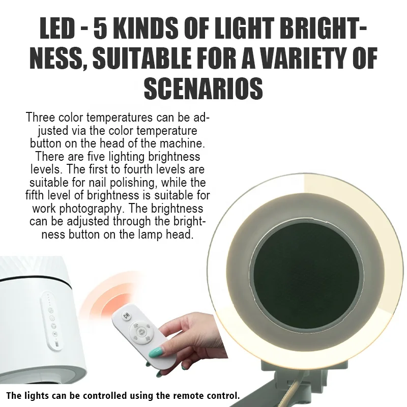 2025 New Arrival 4700rpm Manicure Extractor Pedicure Salon Vaccum Cleaner Russian Nail Dust Collector details