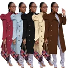 Long Coat Coats S0003# All-match Long Trench Coat Women Jacket Coats For Ladies Women Jackets And Coats