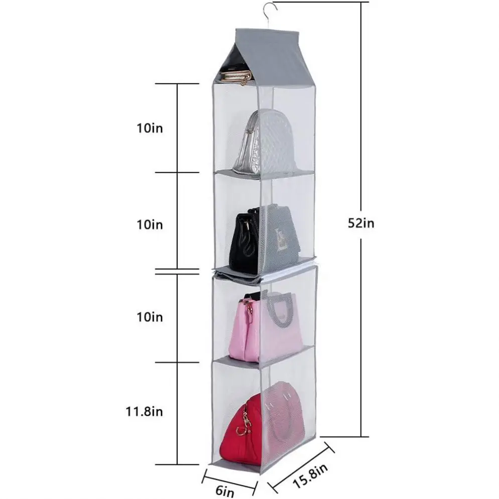 2021 Best Seller High Quality Unique Multifunctional Space-Saving Design Hanging Closet Organizer With Stainless Hooks