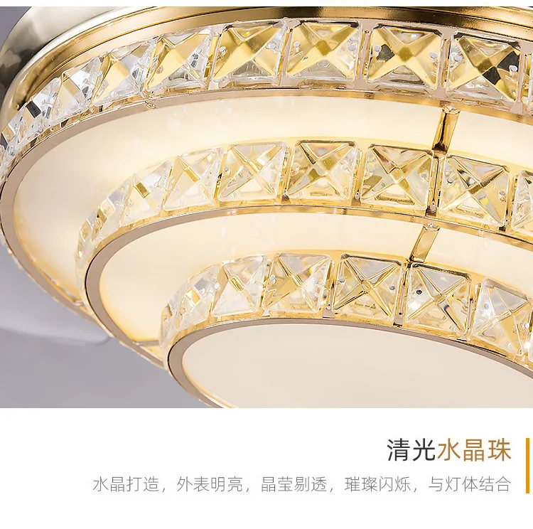 Crystal Ceiling Light Fan, 220v - detail 32