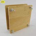 Wood DIY Tools Bamboo Flower Press With Photo Frame