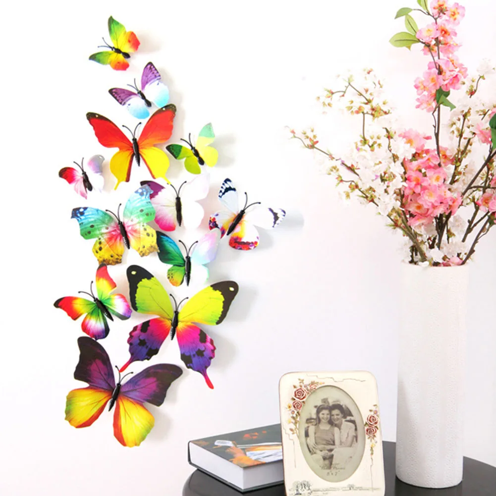 Download 12pcs 3d Butterfly Wall Stickers Multi Color Art Decals 3d Butterfly Wall Stickers Buy Multi Color Butterfly Wall Sticker 3d Butterfly Wall Stickers 12pcs 3d Butterfly Wall Stickers Art Decals Product On Alibaba Com