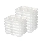 Food Container 45oz Restaurant Takeout Disposable PP Microwave 6 Compartment Packing Food Container