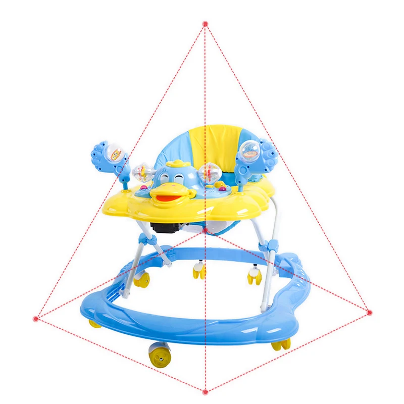 Guangzhou Rubber Wheel Music Newborn 2 In 1 Safety Baby Rolling Swing Chair Walker Happy For Baby Girls