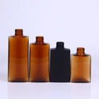 Bottle Amber Spray Square PET Bottle Amber Color Spray Bottle Cosmetics Containers And Packaging