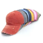 Cap Custom Blank Plain Cheap Dad Washed Worn-out Unstructured Distressed Washed Baseball Cap