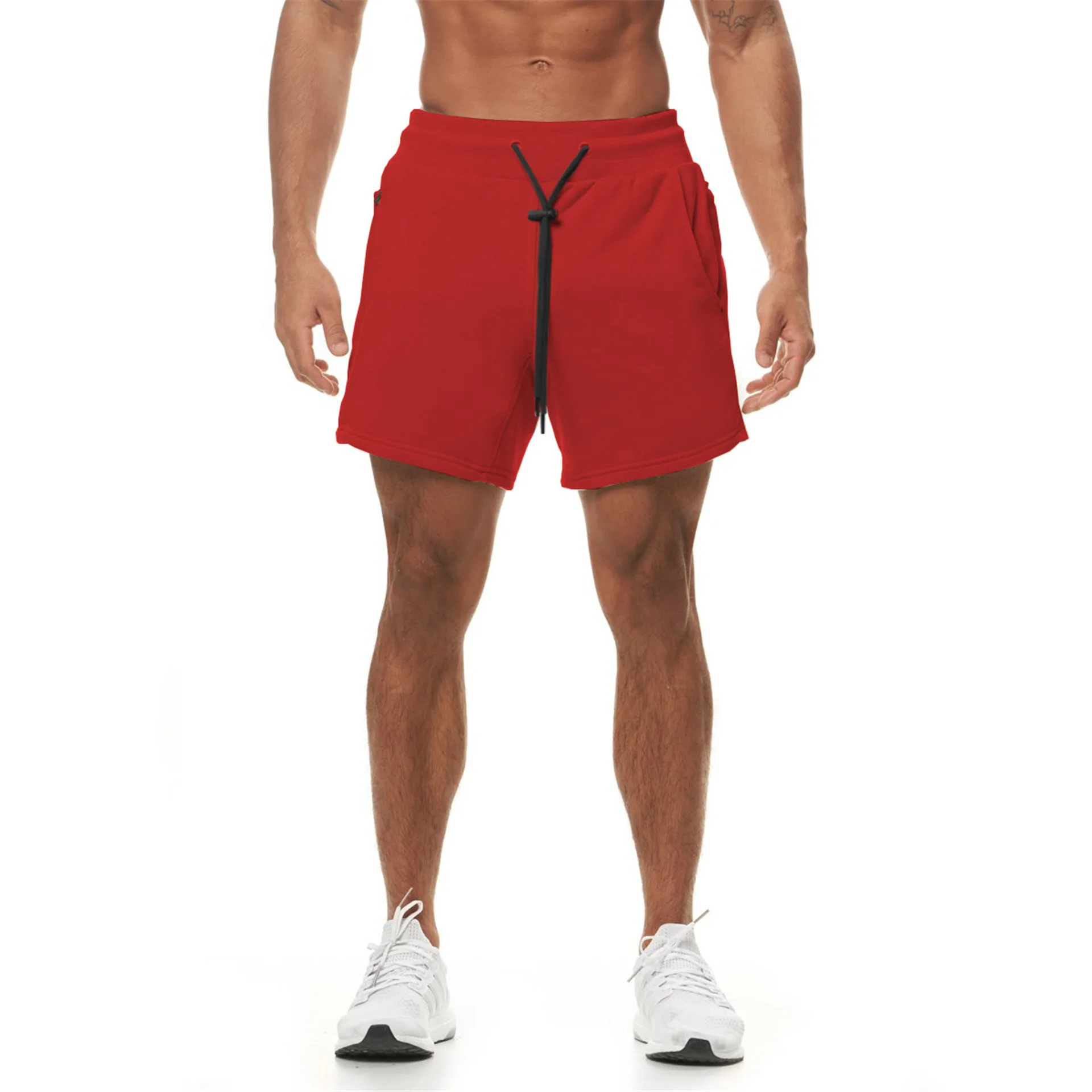 Oem Custom Logo High Quality Fitness Gym Sweat Shorts Without Lining
