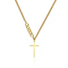 Silver Sandro Korean Jewelry 925 Sterling Silver Cross Chain Necklace Simple Niche