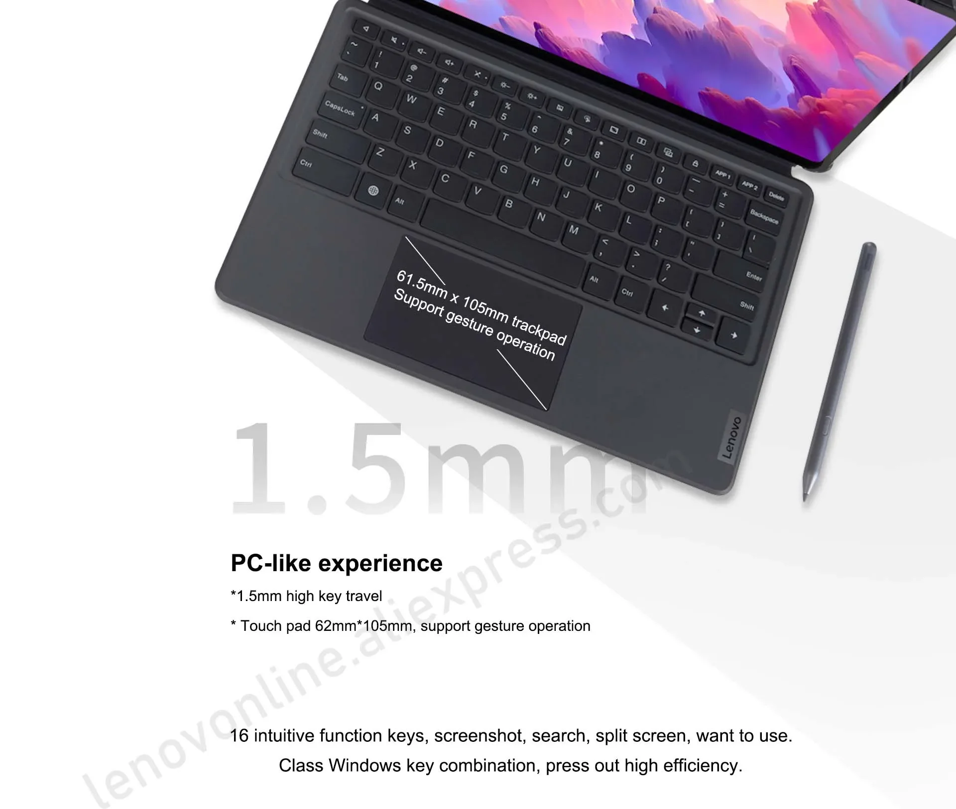 Lenovo Xiaoxin Pad Pro 12.7 Magnetic Keyboard & Stand