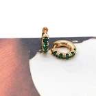 Earrings Vintage Green Glass Set With Stylish Sexy Earrings