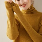 Sweater Cashmere Sweater 100%cashmere Sweater High Collar Cashmere Backing