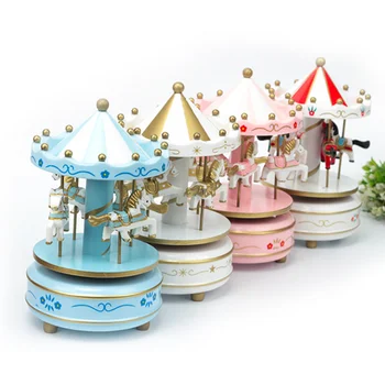 High Quality Ballerina Carousel Horse Music Jewelry Box For Sale