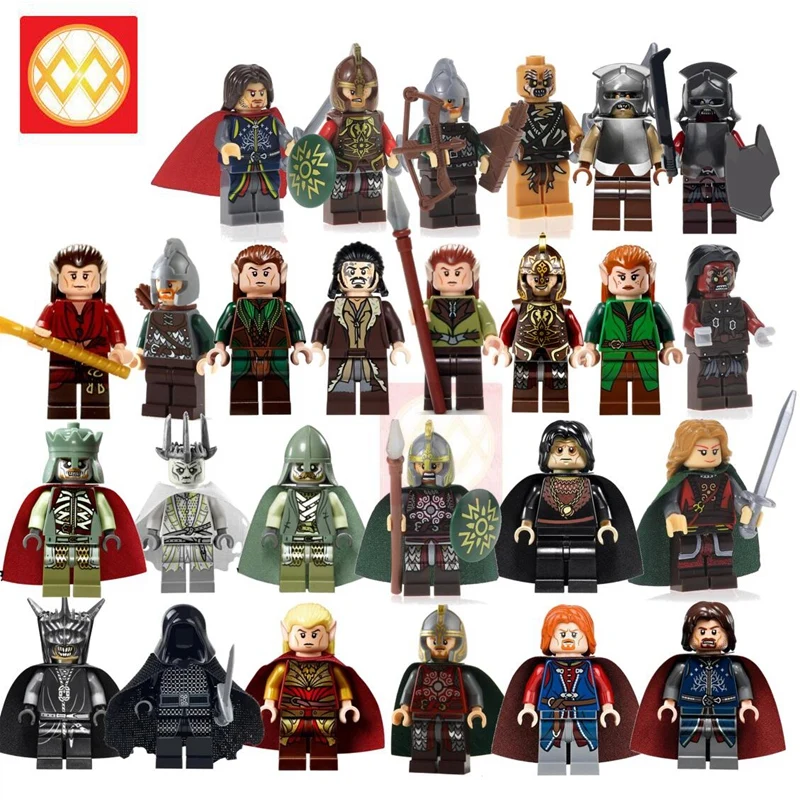 Uruk-hai Archer Commander Lord of the Rings Hobbit Set 21 figures MOC Lego 