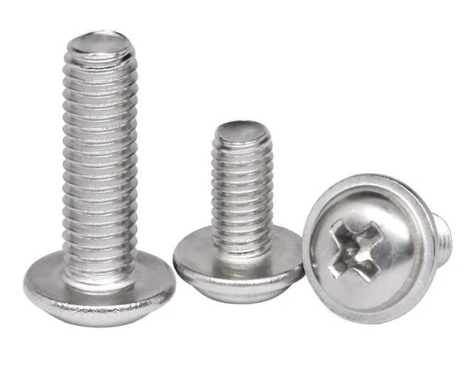 ISO Standard A2-70 M2.5 Coarse Thread 12mm Length Stainless Steel Tapping Screw Pan Washer Head Phillips Zinc Coating Inch supplier