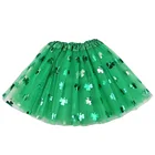 Fashion Adult New Irish Festival Fashion Green Necklace Adult St Patrick's Day Shamrock Gauze Skirt