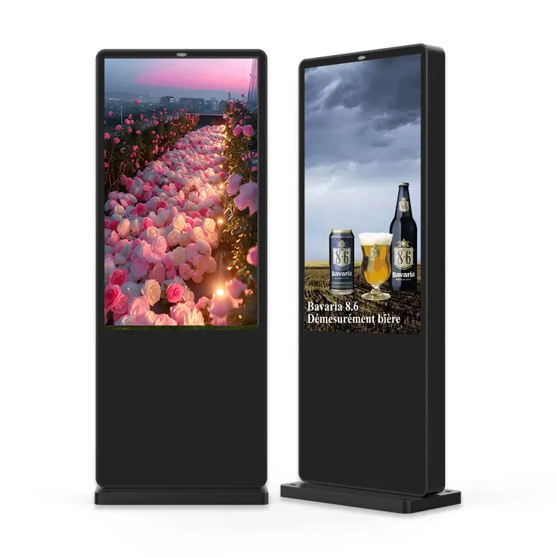 product 65 inch high outdoor indoor vertical lcd display screen digital stand advertising display with digital signage and display-1