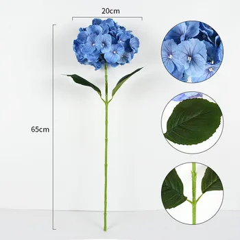 RTS Artificial 3D Hydrangea Flowers Silk Cloth Hydrangeas for Weddings home decoration Valentine's Day Mother's Day