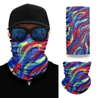 Skull Outdoor OEM Design Microfiber Silk Polyester Bandana Skull Logo For Sports Fishing Running Seamless Tube Bandana