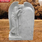 Tombstones Tombstone High-Quality White Boy Angel Wings Commemorating Tombstones And Monument