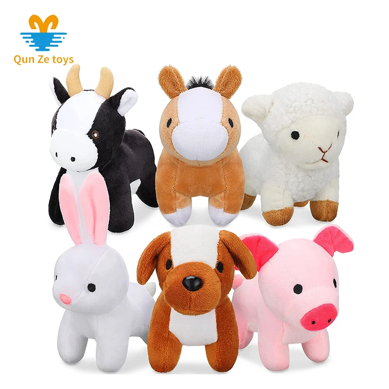 stuffed farm animal set