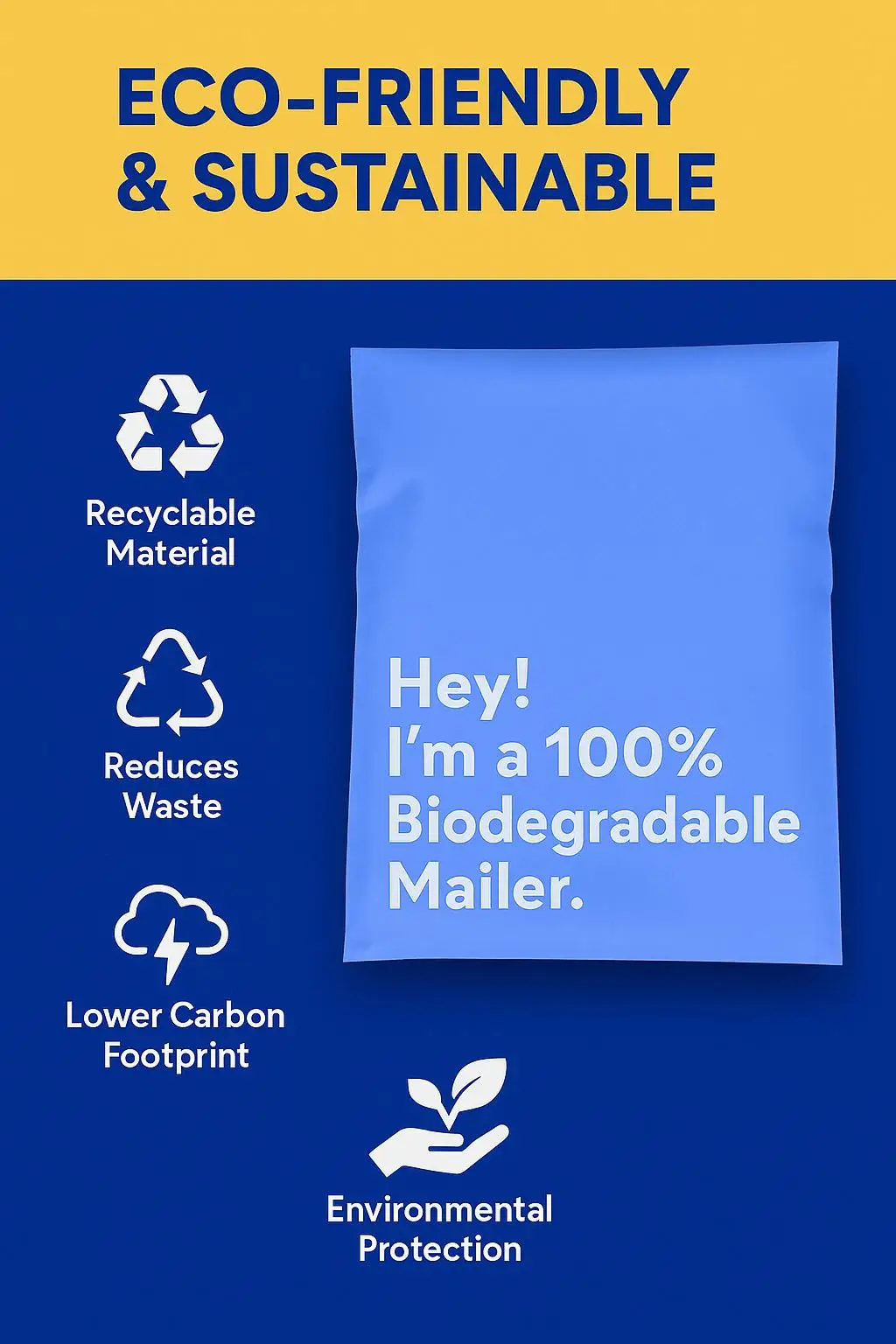Environmentally Friendly Compostable Biodegradable Mailing Bag Thickened Waterproof Express Logistics Bag - detail 9